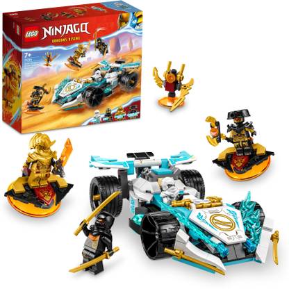 LEGO Ninjago Zane's Dragon Power Spinjitzu Race Car (307 Blocks) Model Building Kit