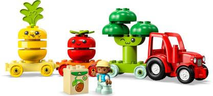 LEGO Duplo My First Fruit and Vegetable Tractor (19 Blocks) Model Building Kit