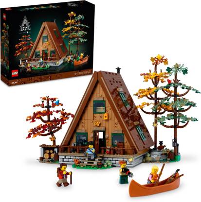 LEGO Ideas A-Frame Cabin (2082 Blocks) Model Building Kit