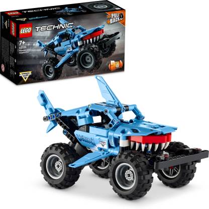 LEGO Technic 2-in-1 Pullback Monster Jam Megalodon (260 Blocks)
