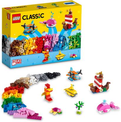 LEGO Classic Creative Ocean Fun (333 Blocks) Model Building Kit