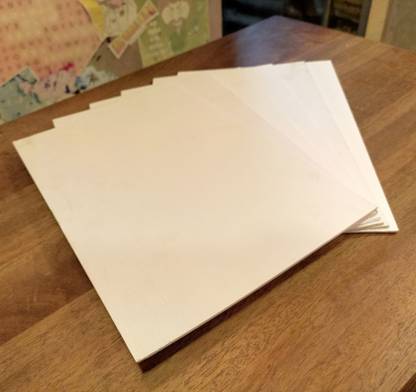 CRAFTWAFT Sunboard Foam Board Sheet for Craft DIY Project Models (Pack of 6)(5MM 8X12INCH)