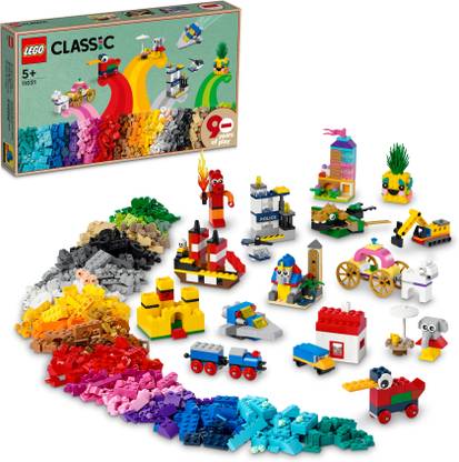 LEGO Classic 90 Years of Play (1100 Blocks) Model Building Kit