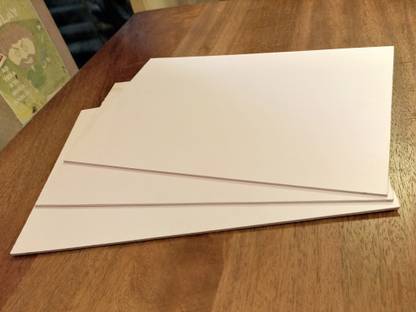 CRAFTWAFT Sunboard Foam Board Sheet for Craft DIY Project Models (Pack of 15)(4MM 4X6INCH)