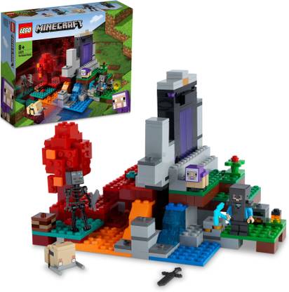 LEGO Minecraft : The Ruined Portal (316 Blocks) Model Building Kit