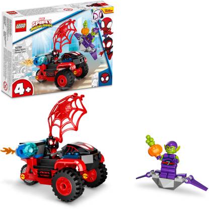 LEGO Miles Morales : Spider-Man's Techno Trike (59 Blocks) Model Building Kit