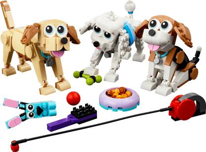 LEGO Creator 3-in-1 Adorable Dogs (475 Blocks) Model Building Kit