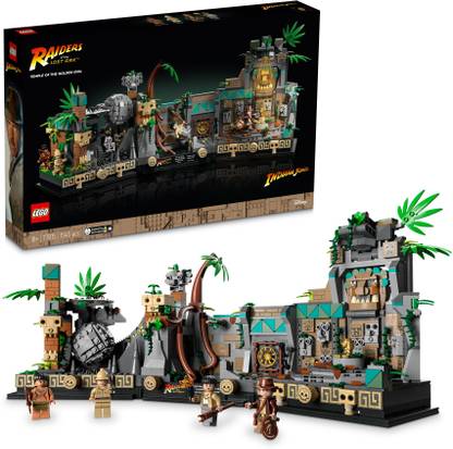 LEGO Indiana Jones Temple of the Golden Idol (1545 Blocks) Model Building Kit