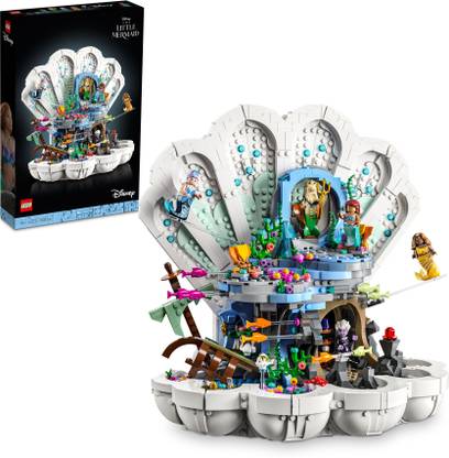 LEGO Disney Princess The Little Mermaid Royal Clamshell (1808 Blocks) Model Building Kit
