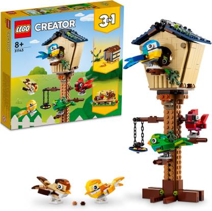 LEGO Creator 3-in-1 Birdhouse (476 Blocks) Model Building Kit