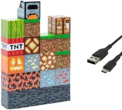 Elevea Minecraft Block Building Light - 16 Rearrangeable Light Blocks Light Strip