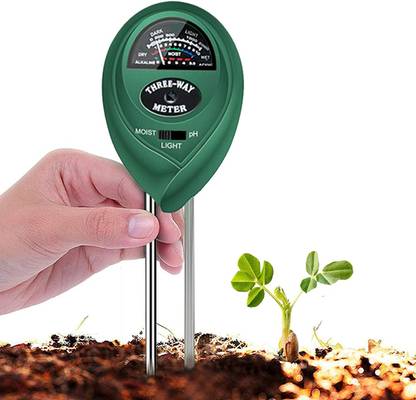 QUICKCHOICE ph meter soil tester 3 in 1 Soil Moisture Light and PH/Acidity Meter Hydroponic Soil Test Kit All-in-One Analog Moisture Measurer