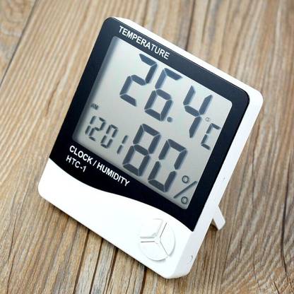 Thinkever THNK-HTC-01 Thinkever HTC-1 Hygrometer Thermometer (White) All-in-One Digital Moisture Measurer