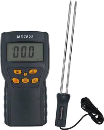 GoodsBazaar Moisture Meter Digital Grain Moisture Meter Smart Sensor Use Multifunctional Smart Sensor Moisture Meter Low Power Indicator LCD Backlight All-in-One Digital Moisture Measurer