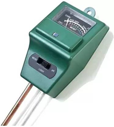 Real Instruments Soil Tester, 3-in-1 Soil Moisture, ph Meter Pinless Digital Moisture Measurer Pin-Type Analog Moisture Measurer
