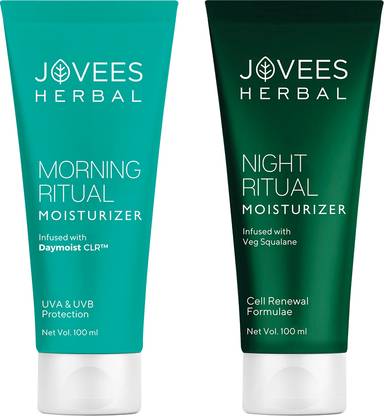 Jovees Herbal Morning Ritual Moisturizer 100ml & Night Ritual Moisturizer 100ml Pack Of 2
