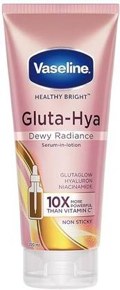 Vaseline Gluta-Hya Dewy Radiance Lotion for Face & Body | Gives Brighter Skin 70ml