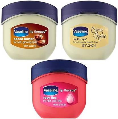 Vaseline Lip Therapy Variety 3-Pack