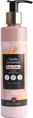ayuveer Vanilla Cinnamon Lotion Suitable For All Skin Type, For Men & Women