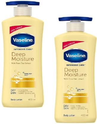 Vaseline DEEP MOISTURE BODY LOTION 400 ML, PACK OF 2 PCS