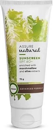 ASSURE Sunscreen - SPF SPF-40+ PA+ Sunscreen - SPF 50 PA+ Natural Sunscreen SPF-40+ is enriched with Marshmallow
