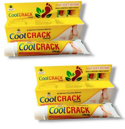 MANSI Cool Crack Cream For Rough, Dry and Cracked Heel Foot Repair Cream (Pack of 2)