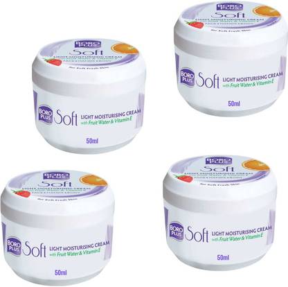 BOROPLUS BORO PLUS SOFT LIGHT MOISTURIZING CREAM FOR MOISTUTRE & NOURISH SKIN - 50ml x 4
