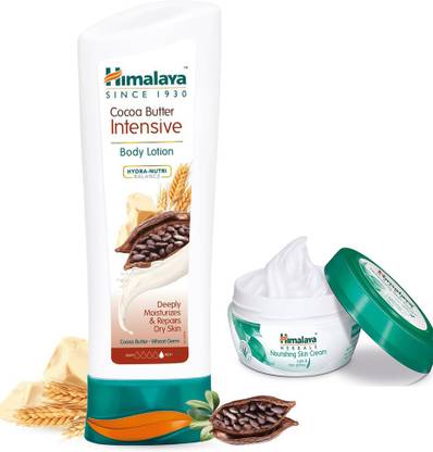 HIMALAYA Cocoa Butter Intensive Body Lotion (200ml) With Skin Cream (50ml)