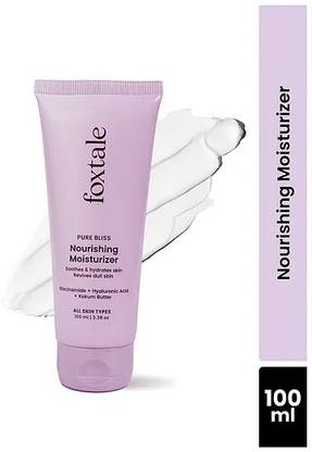 Foxtale Pure Bliss Nourishing Moisturizer with Niacinamide & Vit E Hydrated Glowing Skin