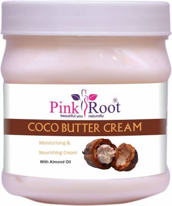 PINKROOT Cocoa Butter Cream Moisturising & Nourishing Cream with Almond Oil
