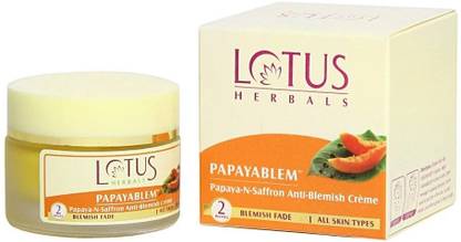 LOTUS HERBALS Papayablem Papaya-N-Saffron Anti-Blemish Cream