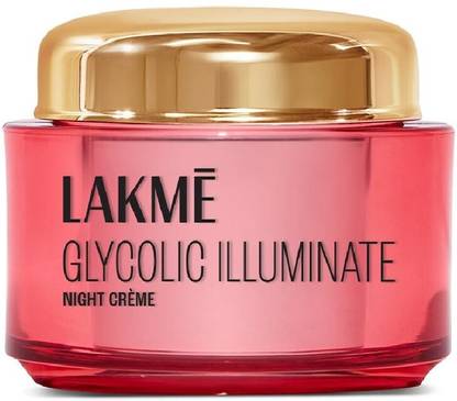 Lakmé Illuminate NightCream with Glycolic Acid& 1%Niacinamide for SkinCellRegeneration