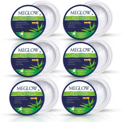 meglow Aloe Vera Moisturizing Cold Cream | Cucumber Extract & SPF 15 | Cold Cream