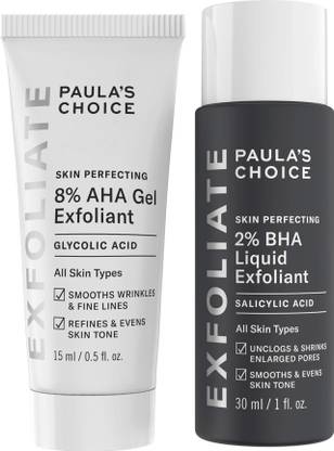 Paula's Choice SKIN PERFECTING 8% AHA Gel Exfoliant & 2% BHA Liquid Travel Duo