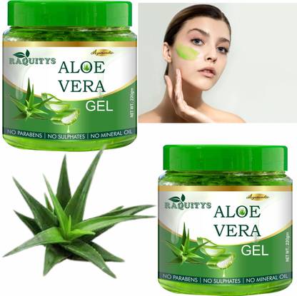 RAQUITYS Aloe Vera Gel - Organic (220gm) pack2