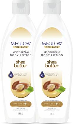meglow Shea Butter Body Lotion � 48H Deep Nourishment for Silky Radiant Skin