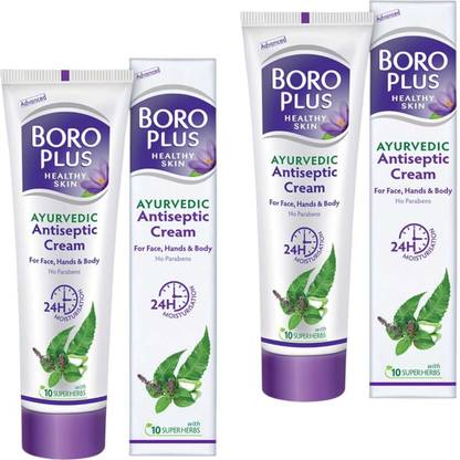 BOROPLUS BORO PLUS ANTISEPTIC CREAM 120ml FOR MOISTUREE & ALL PURPOSE USES 120g x 2
