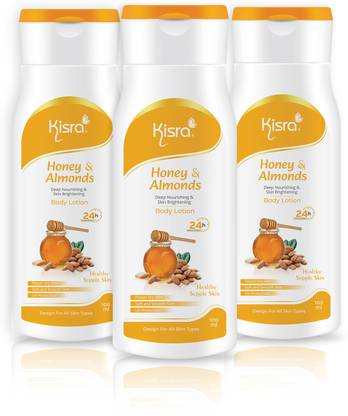 KISRA Honey & Almond Deep Nourishing & Skin Brighteneing Body Lotion