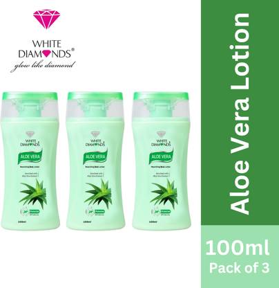 White Diamonds Aloe Vera Lotion – Soothing & Hydrating Formula | Soft, Smooth & Refreshing Skin