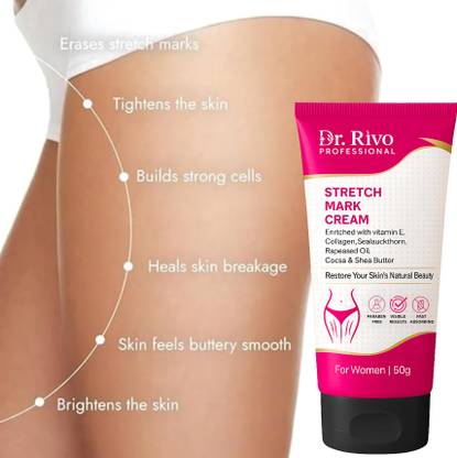 Dr rivo professional Deep Repair Stretch Mark Cream with Shea Butter, Almond & Cocoa Extracts
