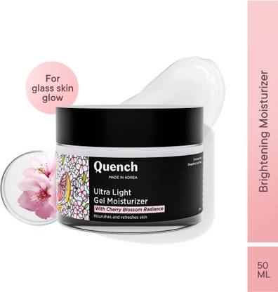 क्वेंच Ultra Light Gel Moisturizer with 2% Niacinamide | Brightens Skin | Oil-Free