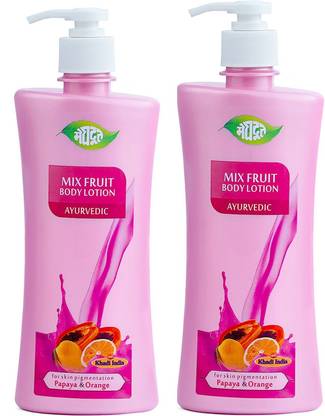 MEGHDOOT Mix Fruit Body Lotion Ayurvedic 500ml (Pack of 2)
