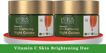Lotus Botanicals Vitamin C Skin Brightening Night Creme - 50g ( Pack of 2 )