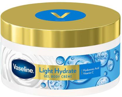 Vaseline Light Hydrate Gel Body Crme, Hyaluronic Acid & Vitamin C for Hydrated