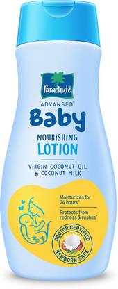 Parachute Advansed Baby Nourishing Lotion for new born made with Virgin Coconut Oil & Coconut Milk