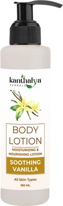 Kanthalya HERBALS Soothing Vanilla Body Lotion | Moisturizing & Nourishment | Daily Care Lotion