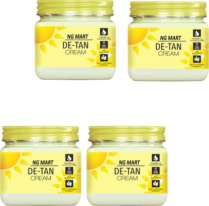 NG MART DR RSHL D - TAN CREAM FOR TANNING REMOVES & BRIGHTER SKIN PACK OF - 380ml x 4