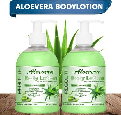 Regolith Aloevera Sandal Mineral Oil & Paraben Free Body Lotion For