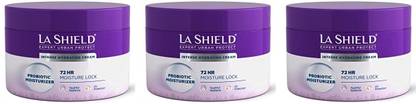 La Shield Probiotic Moisturizer Face Cream Restores skin microbiome , 50 gm x Pack of 3