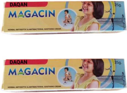 DAQAN MAGA-CIN HERBAL ANTI SEPTIC AND ANTI BACTERIAL SOOTHING CREAM 2X25G
